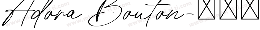 Adora Bouton字体转换